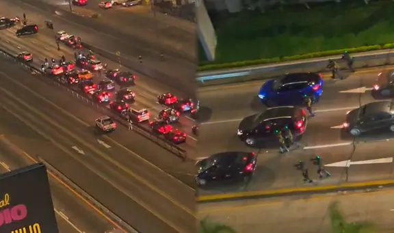 Balacera en Vía Expresa: preciso momento del enfrentamiento que dejó policías heridos