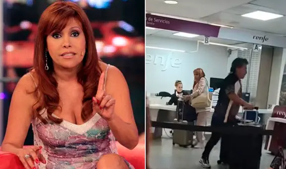 Magaly Medina sorprende al encarar a usuario que la grabó tomando tren en Europa: "Soy cualquier mortal"