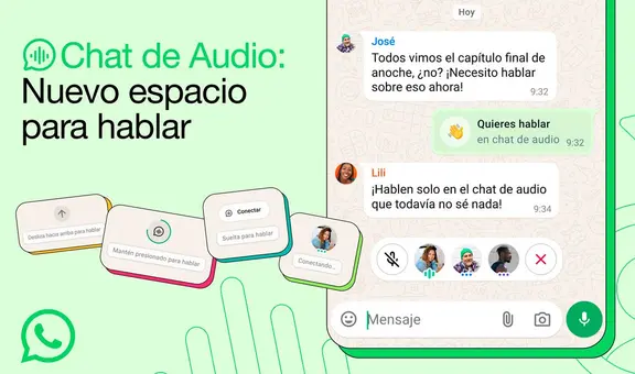 WhatsApp lanza los 'chats de audio' para los grupos: ¿en qué consisten y cómo funciona esta nueva función?