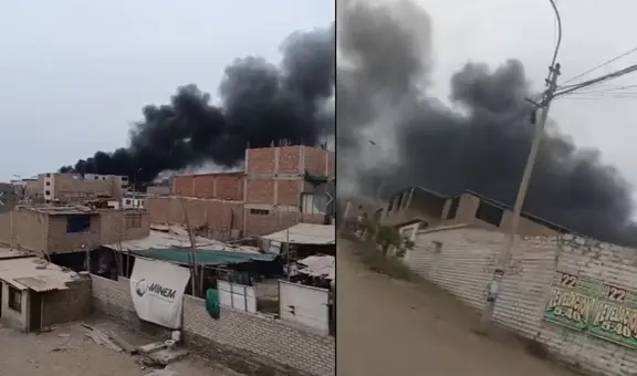 Feroz incendio en Chorrillos: bomberos no logran controlar las llamas en fábrica de sandalias