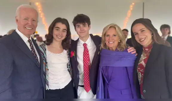La emotiva reaparición de Joe Biden en la graduación de su nieto tras anuncio de cáncer agresivo: "¡Orgullosos Nana y Pop!"