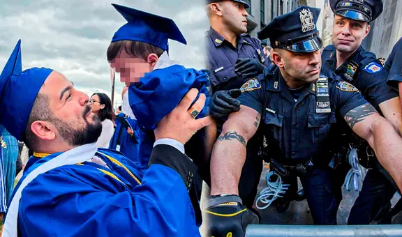 Joven recién graduado fue perseguido por la Policía de Nueva York por llevar a su bebé a la ceremonia: no logró recibir su diploma