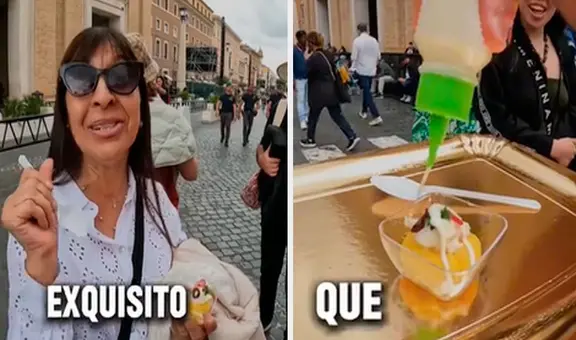 Tiktoker ofrece causa limeña a turistas en el Vaticano y quedan encantados: “Con razón Perú tiene la mejor gastronomía”