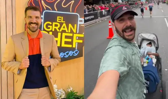 José Peláez sorprende al completar maratón junto a Lucas, su hijo de 5 meses: “¡Lo logramos!”
