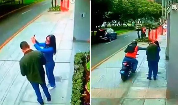 Chalecos del MTC no evitan robos: motorizado asalta a una pareja en calle de San Borja