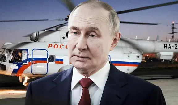 Helicóptero de Vladímir Putin habría sido atacado por masivo grupo de drones ucranianos en Kursk