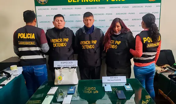 Juliaca: caen ‘Gary y sus Urracos’, banda criminal que agredía a sus víctimas para robar celulares