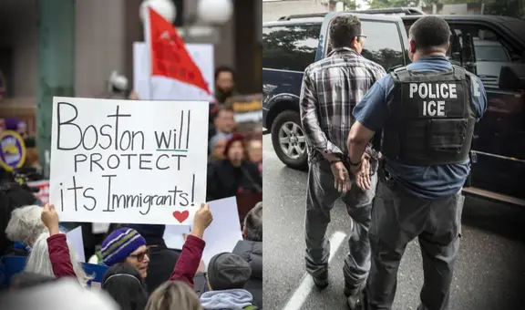Organización MASS 50-501 marchó en Boston por la defensa de inmigrantes y justicia en EEUU: "No ICE, no al odio"