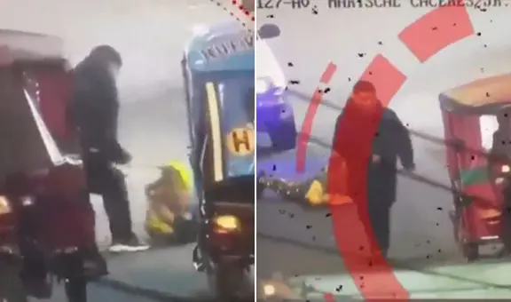 Brutal asalto en Ate: delincuente arrastra a vendedora por 6 metros para robarle la cartera, pero es capturado