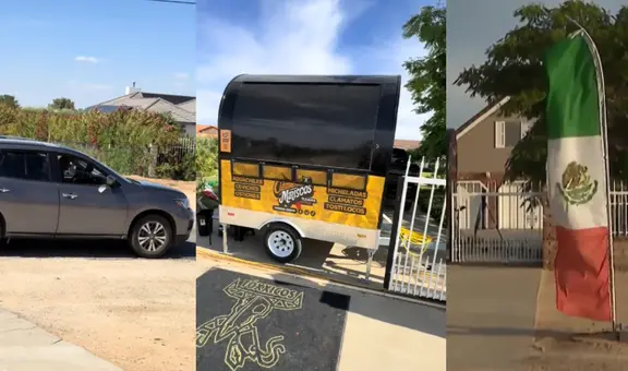 Mujer en California amenaza a vendedor de micheladas por colocar bandera mexicana en su negocio: “Voy a llamar a ICE”