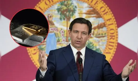 De Santis firma proyecto de ley que legaliza el oro y la plata en Florida, como medida de protección económica