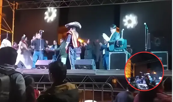 ¡Lamentable! Escenario colapsa en plena celebración escolar y deja al menos 12 heridos en Huamachuco