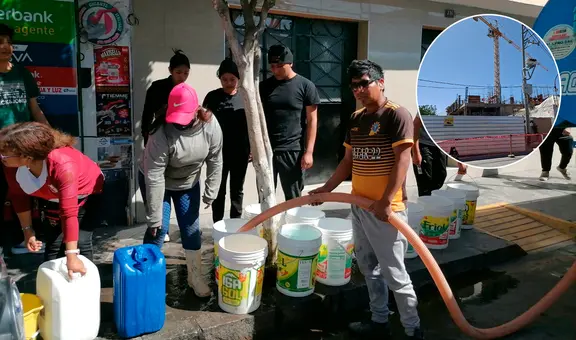 Arequipa: obra de colegio privado deja sin agua potable a 17 mil pobladores