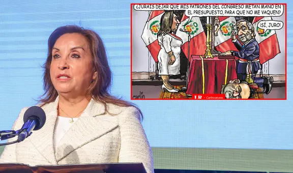 Reformas al presupuesto: Carlincatura retrata la sumisión del ministro de Economía a la presidenta y el Congreso