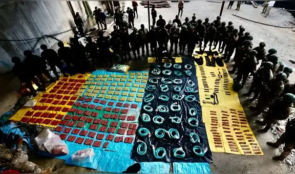 En más de 100 operativos: Comando Unificado Pataz captura a 30 personas en socavón ilegal e incauta explosivos y armamento de guerra