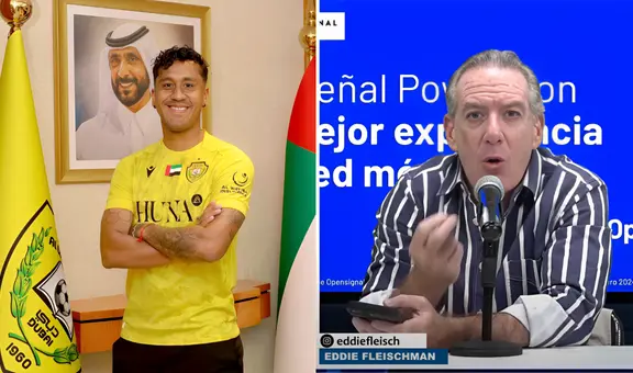 El irónico comentario de Eddie Fleischman sobre el reciente fichaje de Renato Tapia por el Al Wasl: ''Va a disfrutar de las mieles del capitalismo''