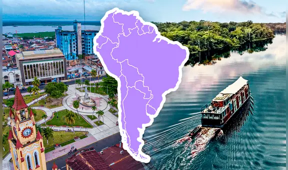 Esta ciudad es la más grande del mundo sin acceso al mar, pertenece a un país de Sudamérica y tuvo un auge económico gracias al caucho