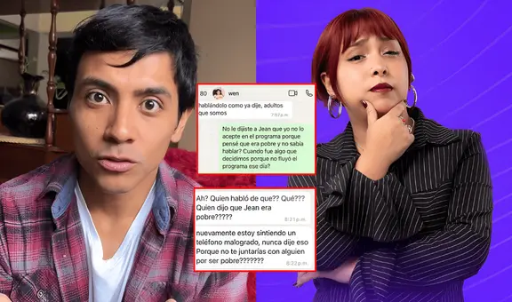 Sr. Pollito desmiente a Cries in quechua por comentarios racistas a Jean Villon y expone chats: "¿Quién dijo que era pobre?"