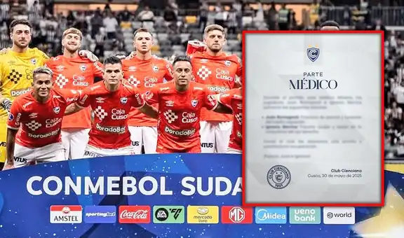 Cienciano confirma terrible lesión de una de sus figuras tras partido ante Mineiro: "Fractura de peroné"