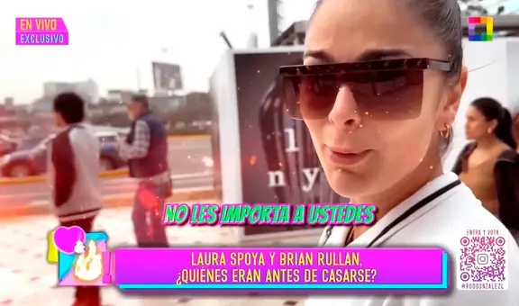 Laura Spoya descarta volver con Brian Rullan y se indigna por preguntas sobre su divorcio: “No les importa”