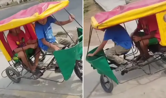 Niños peruanos al volante de una 'mototaxi' sorprenden en redes: “Pasaje a 20 céntimos”