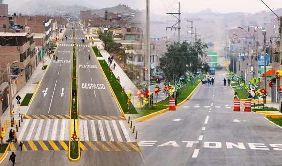 Así luce la avenida Mario Vargas Llosa, obra valorizada en S/10,5 millones que conecta dos distritos de Lima Este tras 50 años en abandono