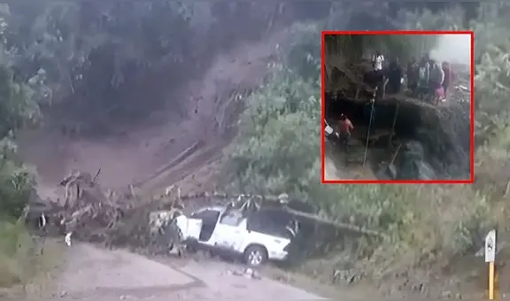 Tragedia en el VRAEM: huaico arrastró auto hasta barranco en Ayacucho y dejó un saldo de seis muertos