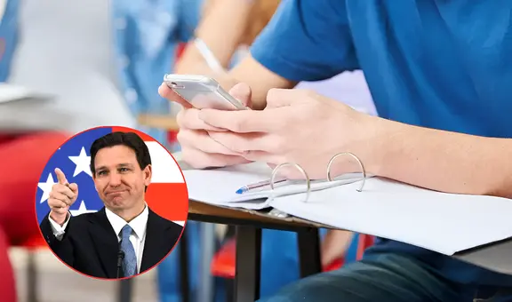 Duro golpe de Ron DeSantis: Florida prohibiría los celulares en escuelas públicas de primaria y secundaria con nueva ley HB 1105