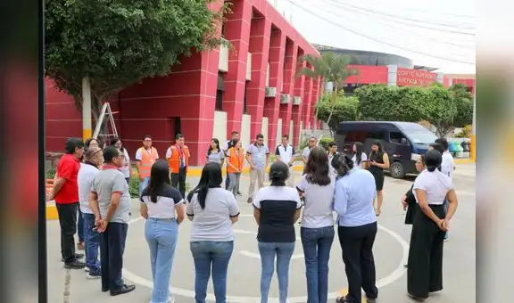 Servidores judiciales participaron en el Primer Simulacro Nacional Multipeligro 2025