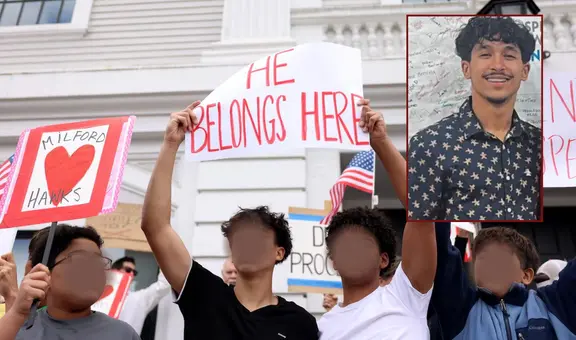 Estudiantes de secundaria protestan por su compañero inmigrante detenido por ICE en Massachusetts: ''Liberen a Marcelo''