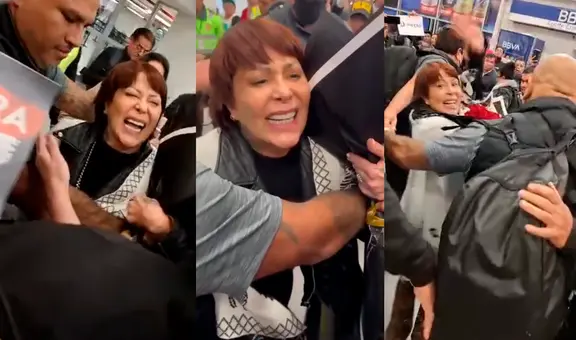 Alejandra Guzmán se emociona con caluroso recibimiento en el nuevo aeropuerto Jorge Chávez: fans la llenaron de regalos y besos