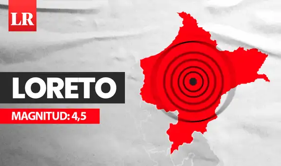 Temblor de magnitud 4,5 remeció Loreto hoy, según IGP