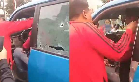 Colectivero recibe 4 disparos frente a hospital de San Juan de Lurigancho y queda gravemente herido