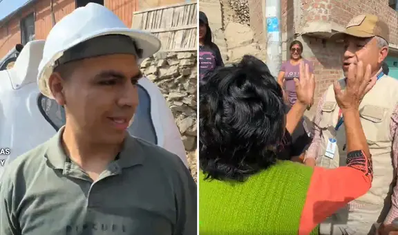 Señora confunde a Franco Vidal y abrazó a otra persona creyendo que era el alcalde de Ate: "Qué gusto"