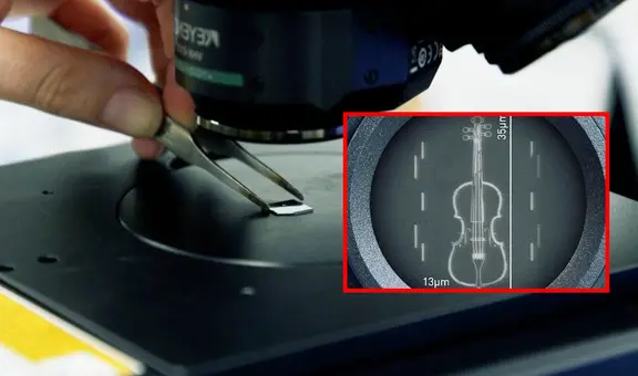 Científicos crean el violín más pequeño del mundo: mide menos que un cabello y podría cambiar la industria de los chips
