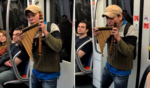 Peruano sorprende en Metro de Roma al tocar la zampoña y emociona a pasajeros: “Sonidos que tocan el alma”