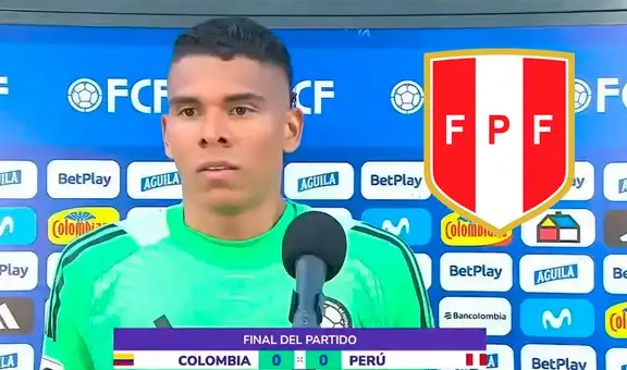 Portero de Colombia dejó duro comentario contra Perú tras empate por las Eliminatorias 2026: "No traen una propuesta de juego"