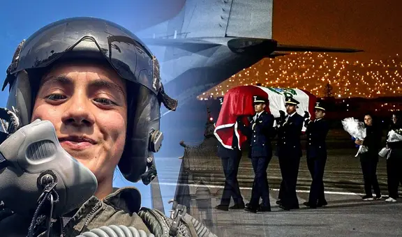 Así llegaron los restos de Ashley Vargas a la Base Aérea Las Palmas: sobre los hombros con la bandera de Perú