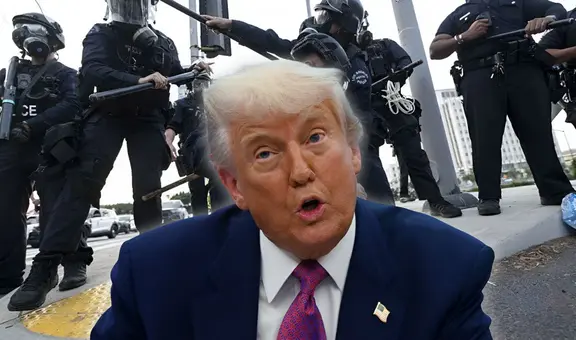 Trump activaría ley poco utilizada para detener inmigrantes en cualquier estado de EEUU tras disturbios en Los Ángeles