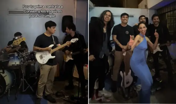 Peruana contrata a Curwen y su banda para celebrar su cumpleaños y video se vuelve viral: "Lo dieron todo"