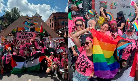 Comunidad LGBTQ+ se moviliza por las calles Washington para marchar a favor de Palestina: "No hay orgullo en el genocidio"