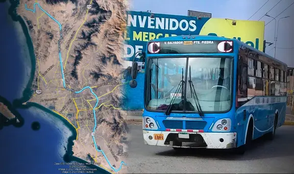 Este es el bus de transporte público con la ruta más larga de Lima: recorre 14 distritos desde Villa María del Triunfo hasta Puente Piedra en 5 horas