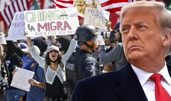 Inmigrantes en Los Ángeles no se doblegan ante fuerzas de Trump y se mantienen en pie de protesta: "Ch**ga la Migra"