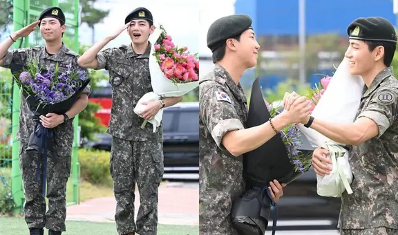 ¡Están de vuelta! V y RM de BTS concluyen su servicio militar y tienen emotivo reencuentro con ARMY
