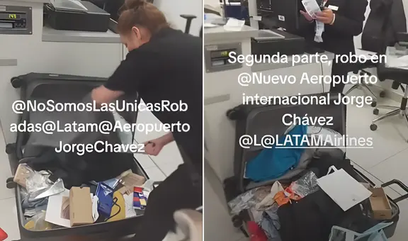 Pasajera peruana que llegó desde Suiza denunció robo en el nuevo aeropuerto Jorge Chávez: "Nos han roto la maleta"