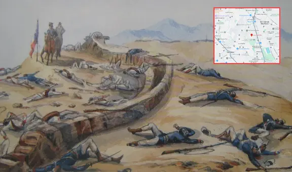 El cerro de Lima en el que yacen los cadáveres de 200 combatientes que lucharon en la batalla de San Juan y Chorrillos