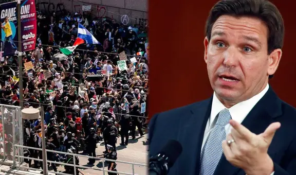 Ron DeSantis ofrece la Guardia Estatal de Florida para controlar las protestas contra la ley de inmigración en California