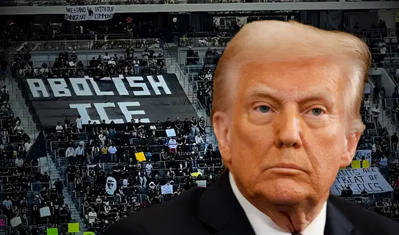 ''Abolir ICE'': protestas en contra de políticas migratorias de Trump llegan a partido de fútbol en Los Ángeles
