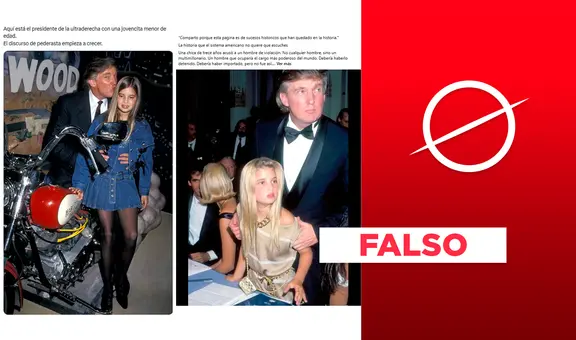 Caso Epstein: estas fotografías no muestran a Donald Trump acosando a una menor de edad