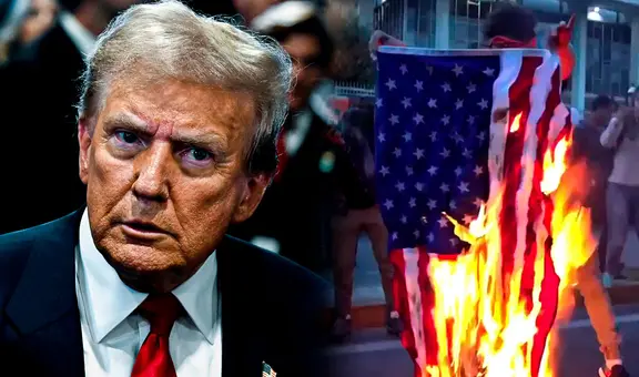 Donald Trump y su propuesta de ley para castigar con este tiempo de cárcel a quienes quemen la bandera de EEUU en protestas